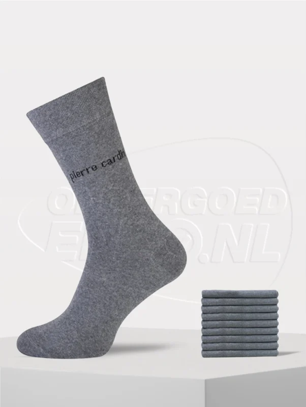 9 pack Pierre Cardin heren sokken in het grijs
