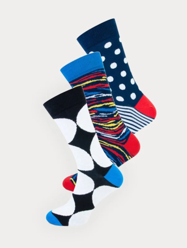 3 paar stijlvolle fashion sokken van Teckel - Andy