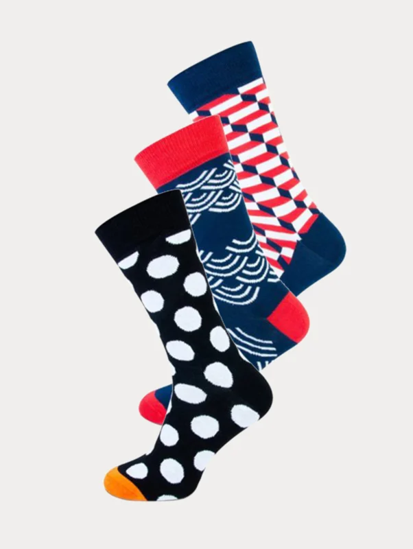 3 paar stijlvolle fashion sokken van Teckel - Clyde