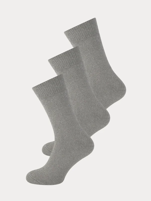 3 paar thermo sokken in het grijs